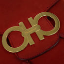 Salvatore Ferragamo Backpack Suede Red Auth 114655-16