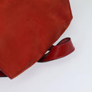 Salvatore Ferragamo Backpack Suede Red Auth 114655-6