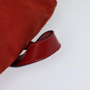 Salvatore Ferragamo Backpack Suede Red Auth 114655-7