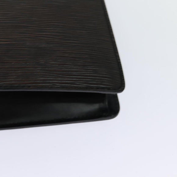 LOUIS VUITTON Epi Pochette Homme Clutch Bag Black Noir M52522 LV Auth 114672