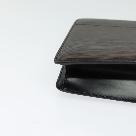 LOUIS VUITTON Epi Pochette Homme Clutch Bag Black Noir M52522 LV Auth 114672