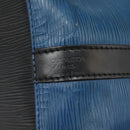 LOUIS VUITTON Epi Petit Noe Shoulder Bag Bicolor Black Blue M44152 Auth 114681-14