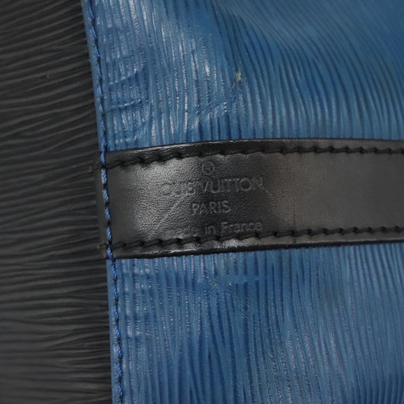 LOUIS VUITTON Epi Petit Noe Shoulder Bag Bicolor Black Blue M44152 Auth 114681