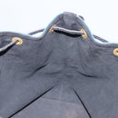 LOUIS VUITTON Epi Petit Noe Shoulder Bag Bicolor Black Blue M44152 Auth 114681-17