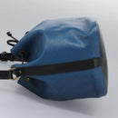 LOUIS VUITTON Epi Petit Noe Shoulder Bag Bicolor Black Blue M44152 Auth 114681-4