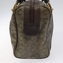 CELINE C Sulky Hand Bag PVC Dark Brown Gold Auth 114689-4