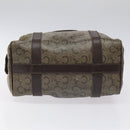 CELINE C Sulky Hand Bag PVC Dark Brown Gold Auth 114689-9