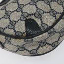 GUCCI GG Supreme Sherry Line Shoulder Bag PVC Navy Red 89 02 066 Auth 114713-9