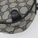 GUCCI GG Supreme Sherry Line Shoulder Bag PVC Navy Red 89 02 066 Auth 114713-12