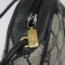 GUCCI GG Supreme Sherry Line Shoulder Bag PVC Navy Red 89 02 066 Auth 114713-18