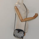 GUCCI GG Supreme Sherry Line Shoulder Bag PVC Navy Red 89 02 066 Auth 114713-21