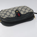GUCCI GG Supreme Sherry Line Shoulder Bag PVC Navy Red 89 02 066 Auth 114713-6