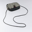 GUCCI GG Supreme Sherry Line Shoulder Bag PVC Navy Red 89 02 066 Auth 114713-7