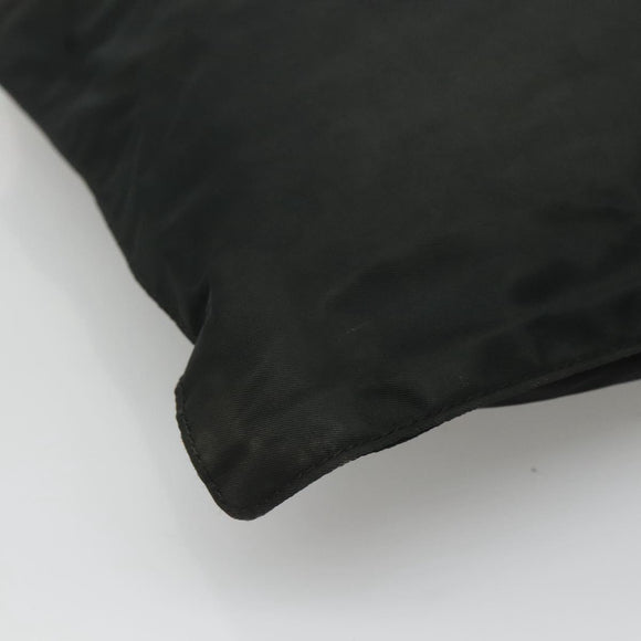 PRADA Shoulder Bag Nylon Black Silver Auth 114724