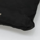 PRADA Shoulder Bag Nylon Black Silver Auth 114724-17