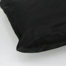 PRADA Shoulder Bag Nylon Black Silver Auth 114724-18