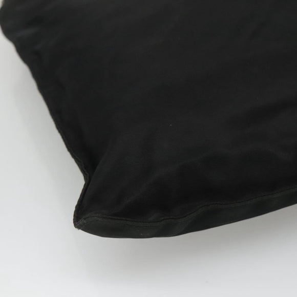 PRADA Shoulder Bag Nylon Black Silver Auth 114724