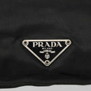 PRADA Shoulder Bag Nylon Black Silver Auth 114724-19