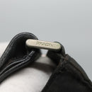 PRADA Shoulder Bag Nylon Black Silver Auth 114724-9