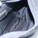PRADA Shoulder Bag Nylon Black Silver Auth 114724-21