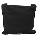 PRADA Shoulder Bag Nylon Black Silver Auth 114724-2