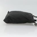 PRADA Shoulder Bag Nylon Black Silver Auth 114724-3