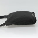 PRADA Shoulder Bag Nylon Black Silver Auth 114724-4
