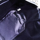 FENDI Zucchino Canvas Hand Bag Navy Silver Auth 114726-18