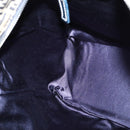 FENDI Zucchino Canvas Hand Bag Navy Silver Auth 114726-19