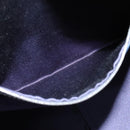 FENDI Zucchino Canvas Hand Bag Navy Silver Auth 114726-11