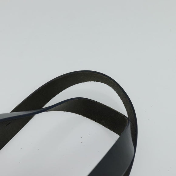 FENDI Zucchino Canvas Hand Bag Navy Silver Auth 114726