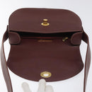 CARTIER Must Line Shoulder Bag Leather Bordeaux Gold Auth 114729-10