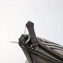 BURBERRY Nova Check Blue Label Shoulder Bag Nylon Gray Auth 114736-11