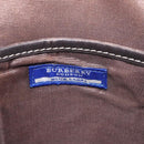 BURBERRY Nova Check Blue Label Shoulder Bag Nylon Gray Auth 114736-17