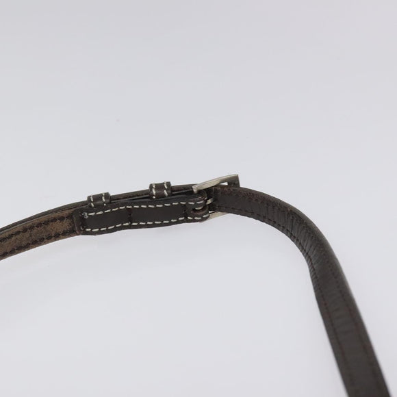 BURBERRY Nova Check Blue Label Shoulder Bag Nylon Gray Auth 114736