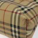 BURBERRY Nova Check Shoulder Bag PVC Beige Auth 114737-15