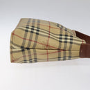 BURBERRY Nova Check Shoulder Bag PVC Beige Auth 114737-3