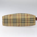 BURBERRY Nova Check Shoulder Bag PVC Beige Auth 114737-5