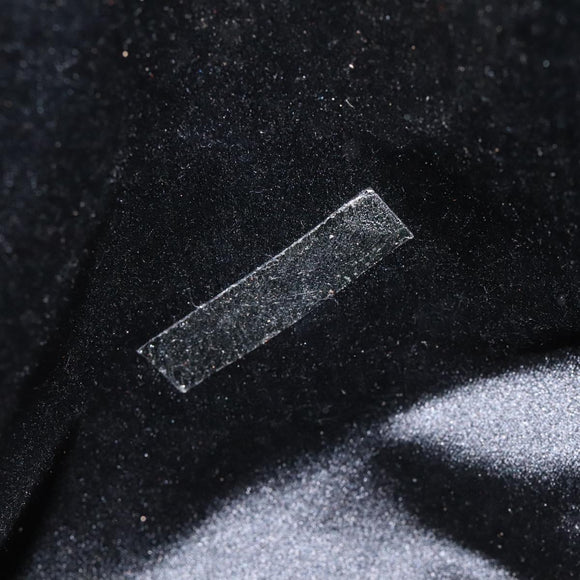 PRADA Beads Hand Bag Satin Cream Auth 114749