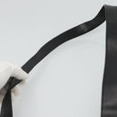 Salvatore Ferragamo Gancini Shoulder Bag Leather Black Silver Auth 114751-8