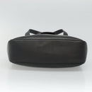 Salvatore Ferragamo Gancini Shoulder Bag Leather Black Silver Auth 114751-5