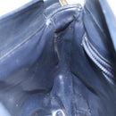 CELINE Macadam Canvas Shoulder Bag Leather Navy Gold Auth 114752-20