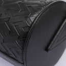 VERSACE Shoulder Bag Leather Black Auth 114763-11