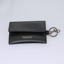 VERSACE Shoulder Bag Leather Black Auth 114763-20