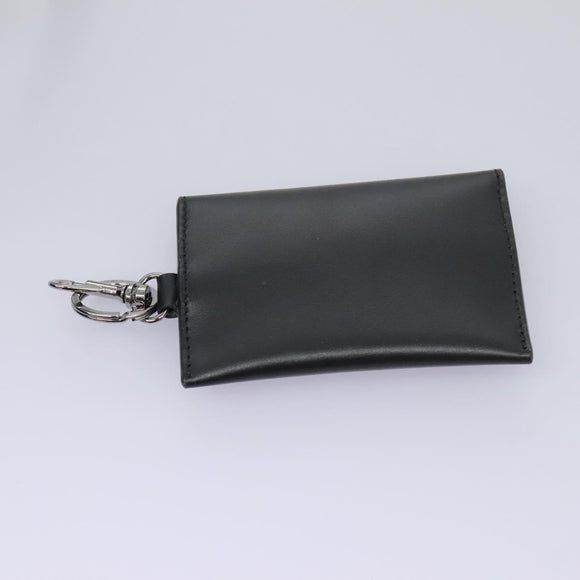 VERSACE Shoulder Bag Leather Black Auth 114763