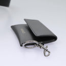 VERSACE Shoulder Bag Leather Black Auth 114763-22