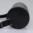 VERSACE Shoulder Bag Leather Black Auth 114763-4