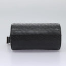 VERSACE Shoulder Bag Leather Black Auth 114763-9