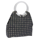 CELINE C Sulky Circle Shoulder Bag Canvas Navy Clear Auth 114765-1