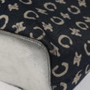 CELINE C Sulky Circle Shoulder Bag Canvas Navy Clear Auth 114765-15